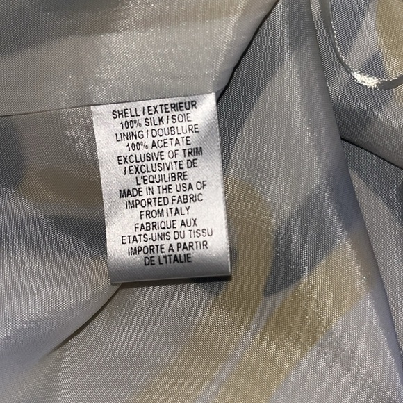 Milly 100% Silk Chain Link Halter Navy & Yellow - Picture 11 of 11